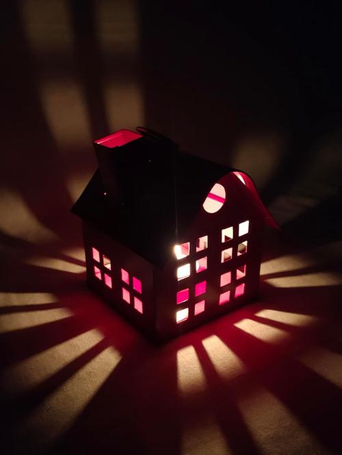 metal hut lantern designed to illuminate your living outdoor garden lobby balcony space - 21678501 - Very Small Image - 1