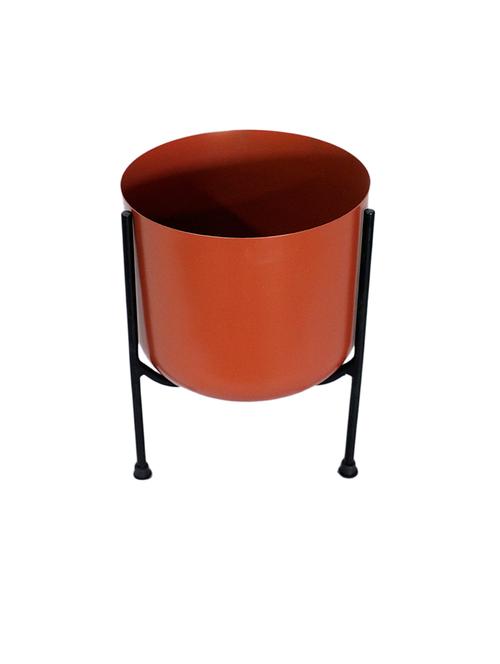 modern metal floor flower planter with stand - 21678517 - Very Small Image - 1