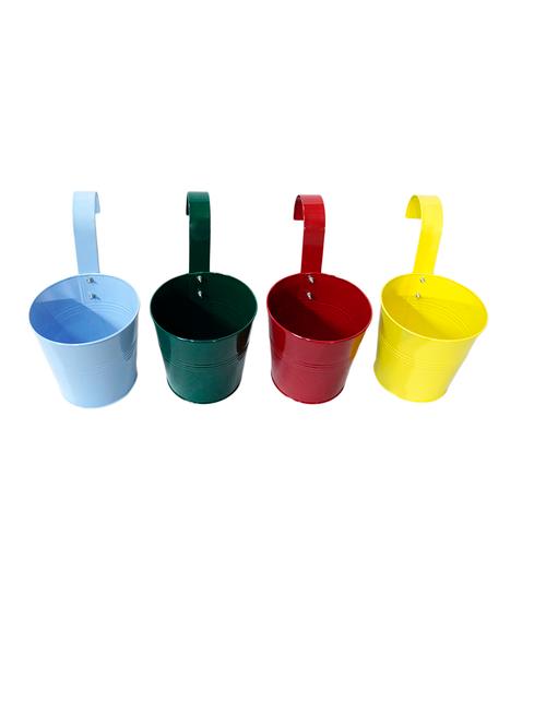 set of 4 hanging basket flowers plant holders - 21678525 - Very Small Image - 1