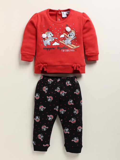 girls floral printed top and bottom set - 21678576 - Very Small Image - 1