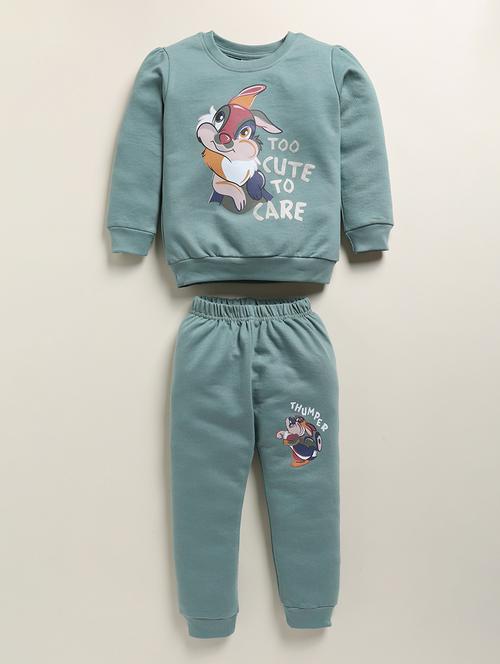 girls floral printed top and bottom set - 21678584 - Very Small Image - 1