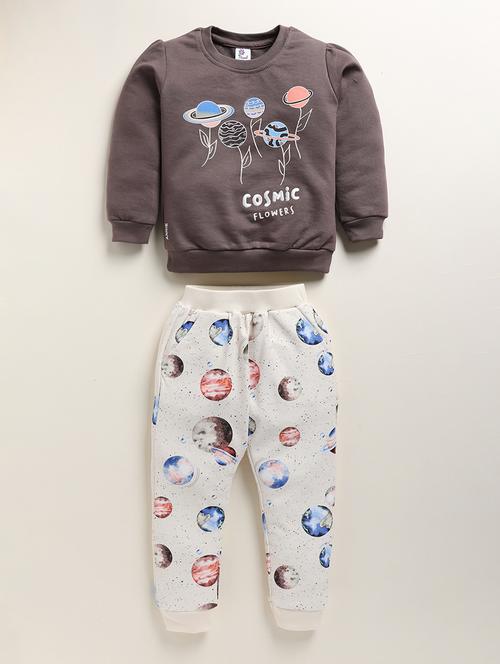 girls floral printed top and bottom set - 21678589 - Very Small Image - 1