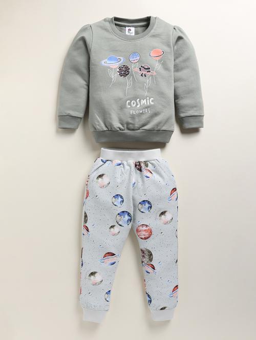 girls floral printed top and bottom set - 21678590 - Very Small Image - 1