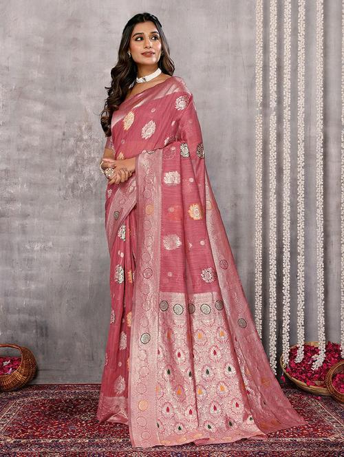 women self design banarasi saree with blouse - 21678774 - Very Small Image - 1