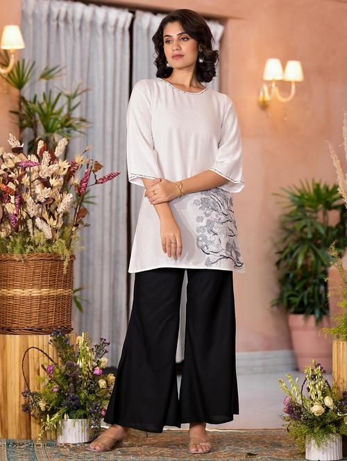 women placement print round neck co-ord sets - 21679150 - Very Small Image - 1