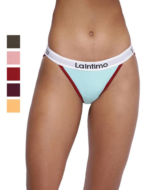 women pack of 6 solid low rise panty  - 21679446 - Very Small Image - 1