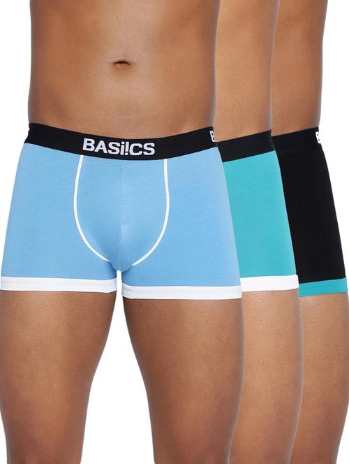 men solid low rise trunks combo - 21679666 - Very Small Image - 1