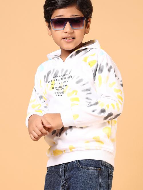 boys printed long sleeve hooded sweatshirt - 21679892 - Very Small Image - 1