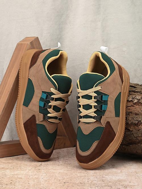 men color block lace up sneaker - 21680157 - Very Small Image - 1