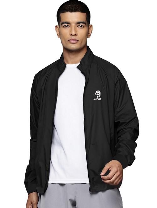 men long sleeves solid bomber jacket - 21680391 - Very Small Image - 1