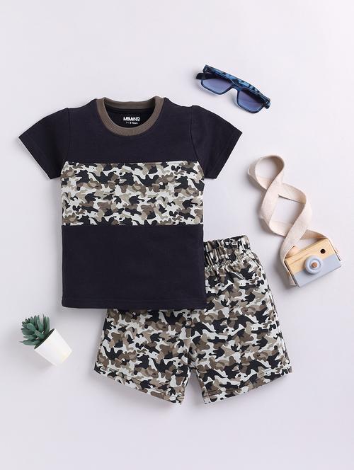 boys t-shirt & shorts casual wear twin set - 21680695 - Very Small Image - 1