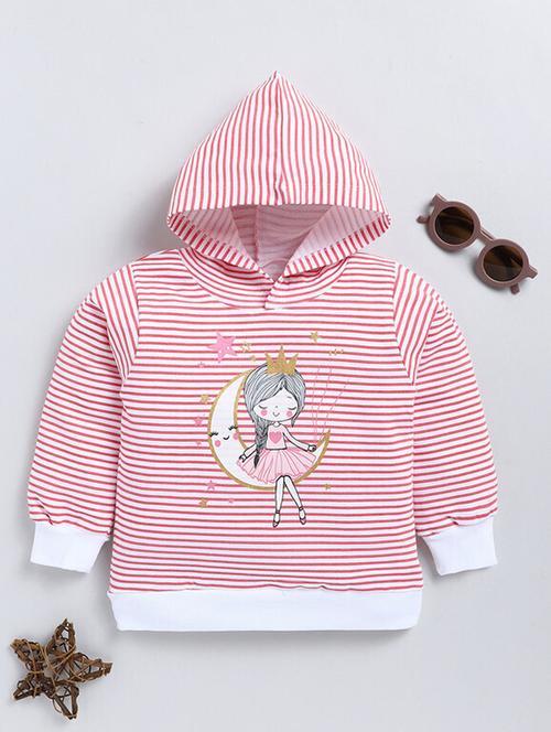 kids printed hooded long sleeves sweatshirt - 21680820 - Very Small Image - 1