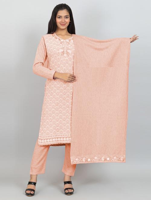 women self design long sleeve woollen suit set - 21680909 - Very Small Image - 1