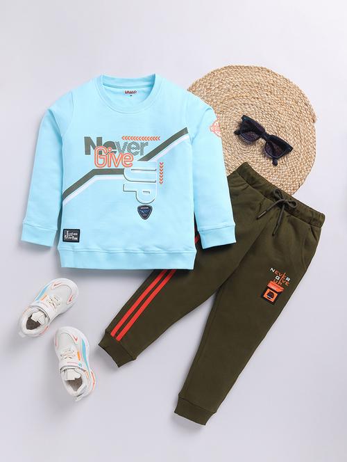 boys t-shirt & jogger casual wear twin set - 21680965 - Very Small Image - 1