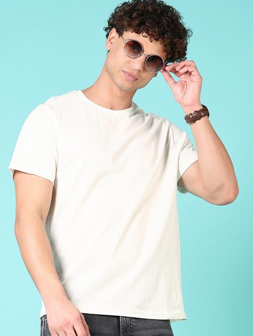 men solid short sleeve t-shirt - 21681045 - Very Small Image - 1