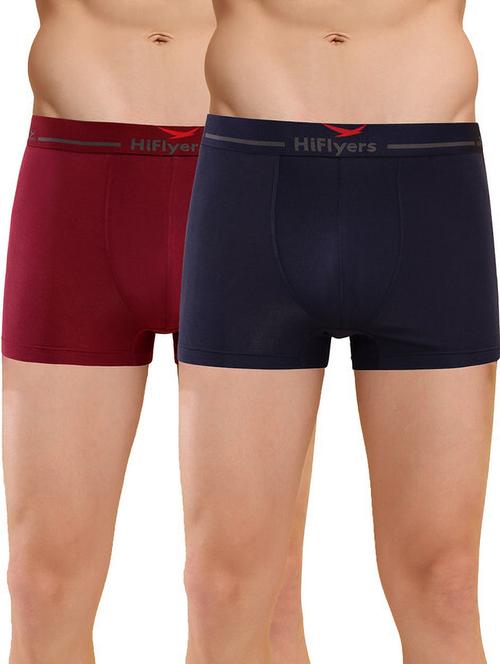 men solid low rise trunks combo - 21681790 - Very Small Image - 1