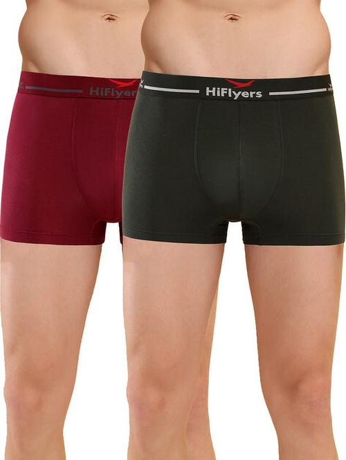 men solid low rise trunks combo - 21681791 - Very Small Image - 1