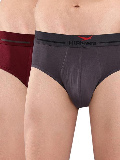 men solid low rise hipster brief combo - 21681821 - Very Small Image - 1