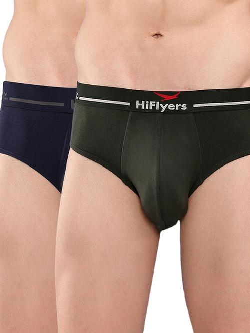 men solid low rise hipster brief combo - 21681828 - Very Small Image - 1