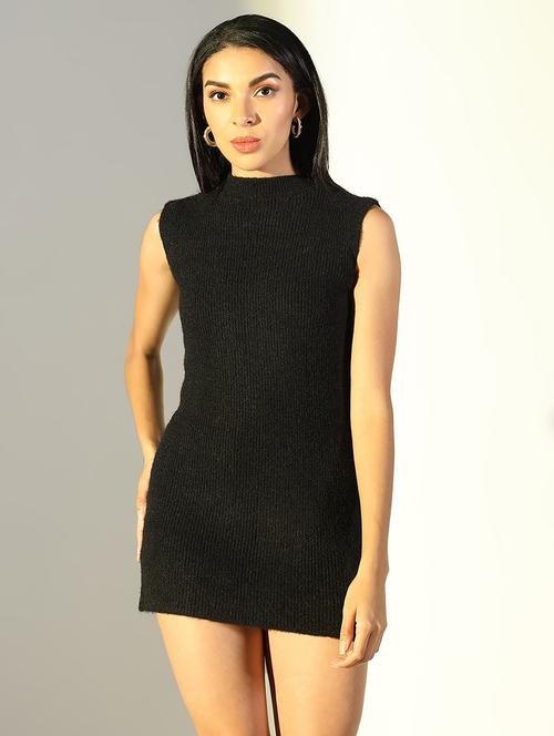 women solid winter wear dress with pullover - 21682041 - Very Small Image - 1