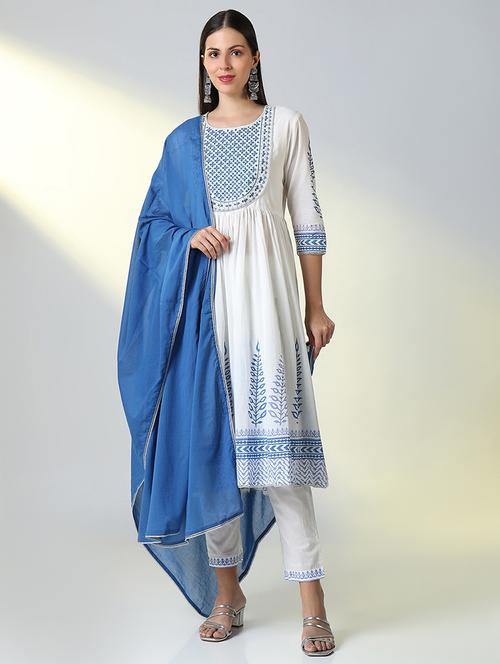 women embroidered kurta pant set with dupatta - 21682191 - Very Small Image - 1