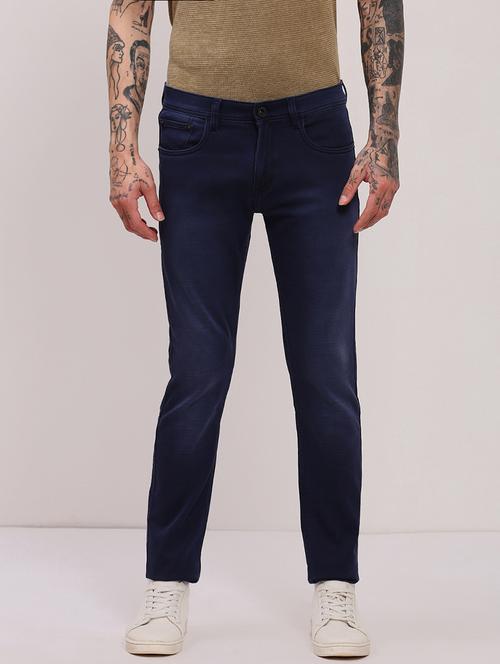 men low rise slim fit plain jeans - 21682338 - Very Small Image - 1