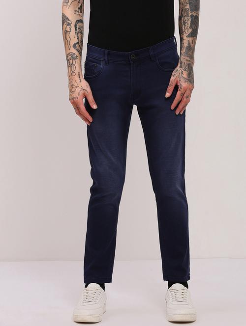 men low rise slim fit plain jeans - 21682340 - Very Small Image - 1