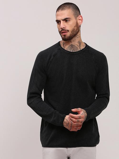 men long sleeves plain pullover - 21682406 - Very Small Image - 1