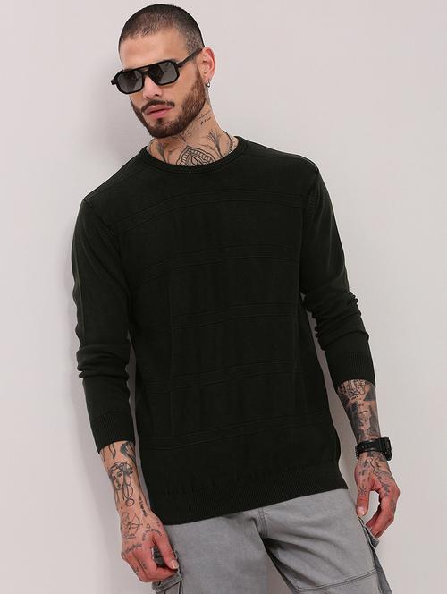 men long sleeves plain pullover - 21682408 - Very Small Image - 1