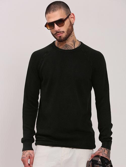 men long sleeves plain pullover - 21682409 - Very Small Image - 1