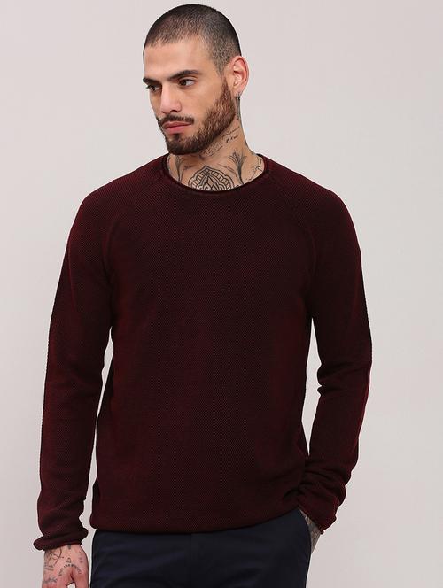 men long sleeves plain pullover - 21682411 - Very Small Image - 1
