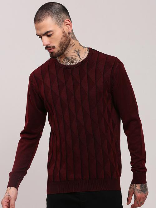 men long sleeves plain pullover - 21682412 - Very Small Image - 1
