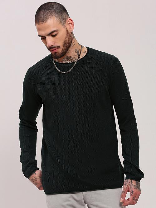 men long sleeves plain pullover - 21682416 - Very Small Image - 1