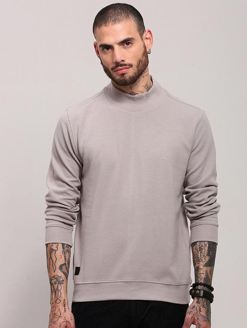 men long sleeves plain pullover - 21682423 - Very Small Image - 1