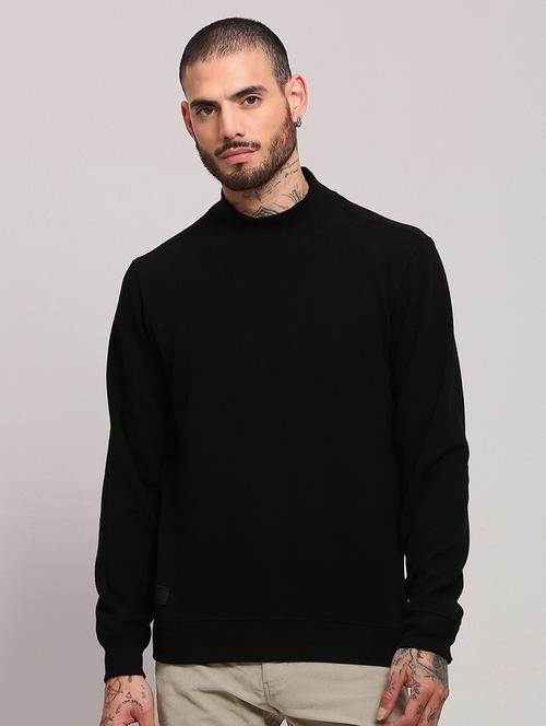 men long sleeves plain pullover - 21682424 - Very Small Image - 1