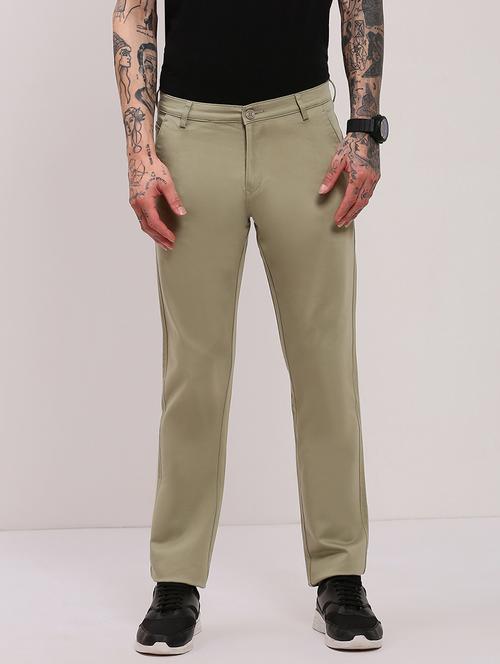 men low rise solid chinos - 21682465 - Very Small Image - 1