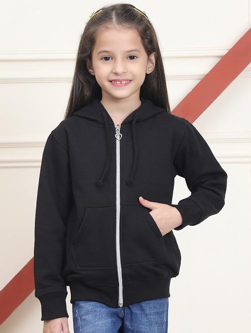 girls solid hooded sweatshirt - 21682865 - Very Small Image - 1