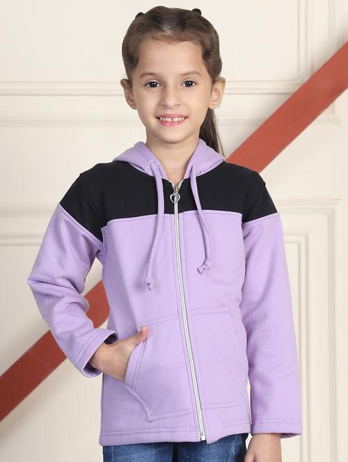 girls long sleeves color block sweatshirt - 21682873 - Very Small Image - 1