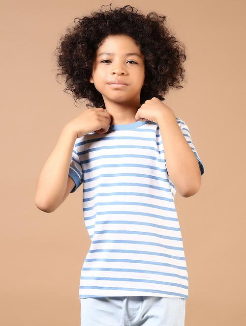 boys striped short sleeves t-shirt - 21682929 - Very Small Image - 1
