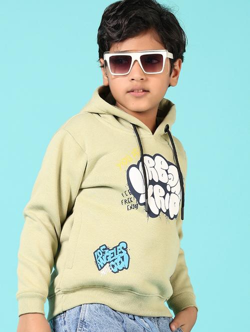boys printed long sleeves hooded sweatshirt - 21683117 - Very Small Image - 1