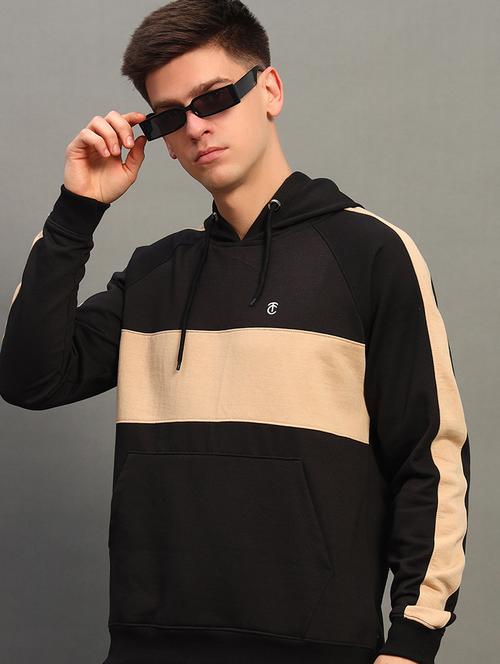 men long sleeves color block sweatshirt - 21683218 - Very Small Image - 1