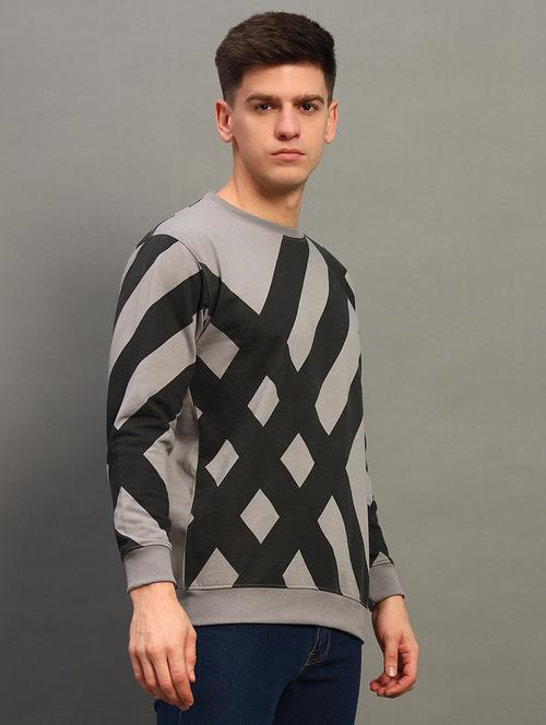 men long sleeves printed sweatshirt - 21683224 - Very Small Image - 1
