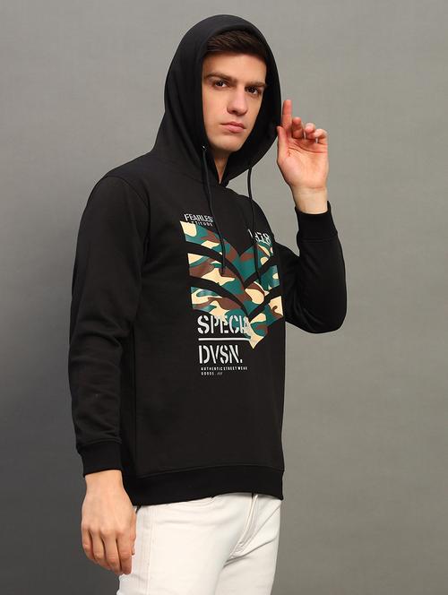 men long sleeves front printed sweatshirt - 21683228 - Very Small Image - 1