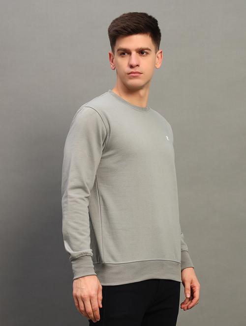 men solid long sleeve sweatshirt - 21683234 - Very Small Image - 1