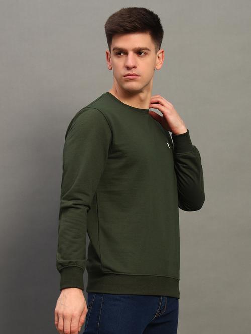 men solid long sleeve sweatshirt - 21683238 - Very Small Image - 1