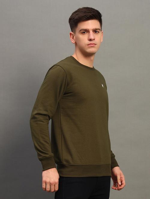 men solid long sleeve sweatshirt - 21683239 - Very Small Image - 1