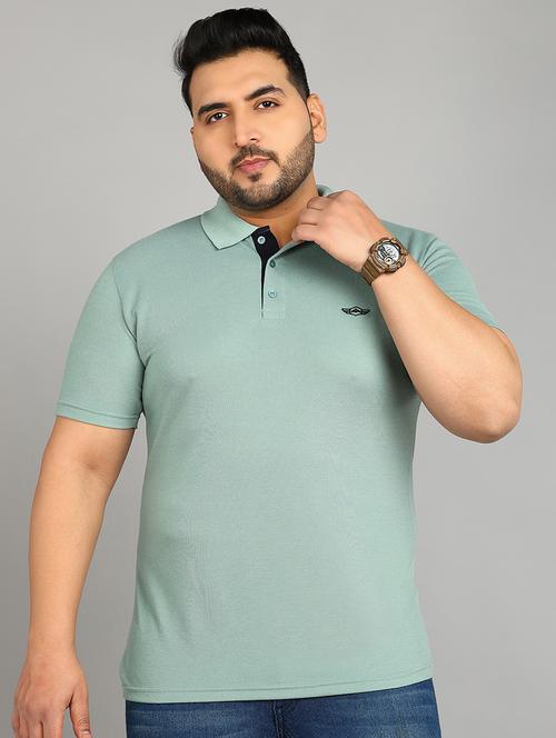 men solid plus size polo t-shirt - 21683295 - Very Small Image - 1
