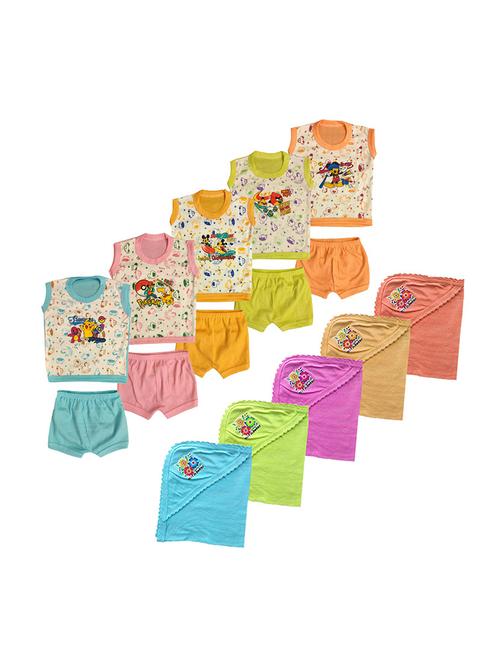 printed clothing combo set for kids - 21683411 - Very Small Image - 1