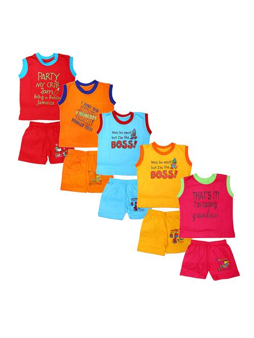 kids printed shorts twin set combo - 21683433 - Very Small Image - 1