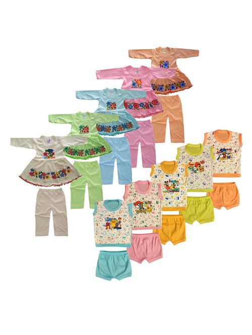 unisex printed clothing combo set for kids - 21683441 - Very Small Image - 1